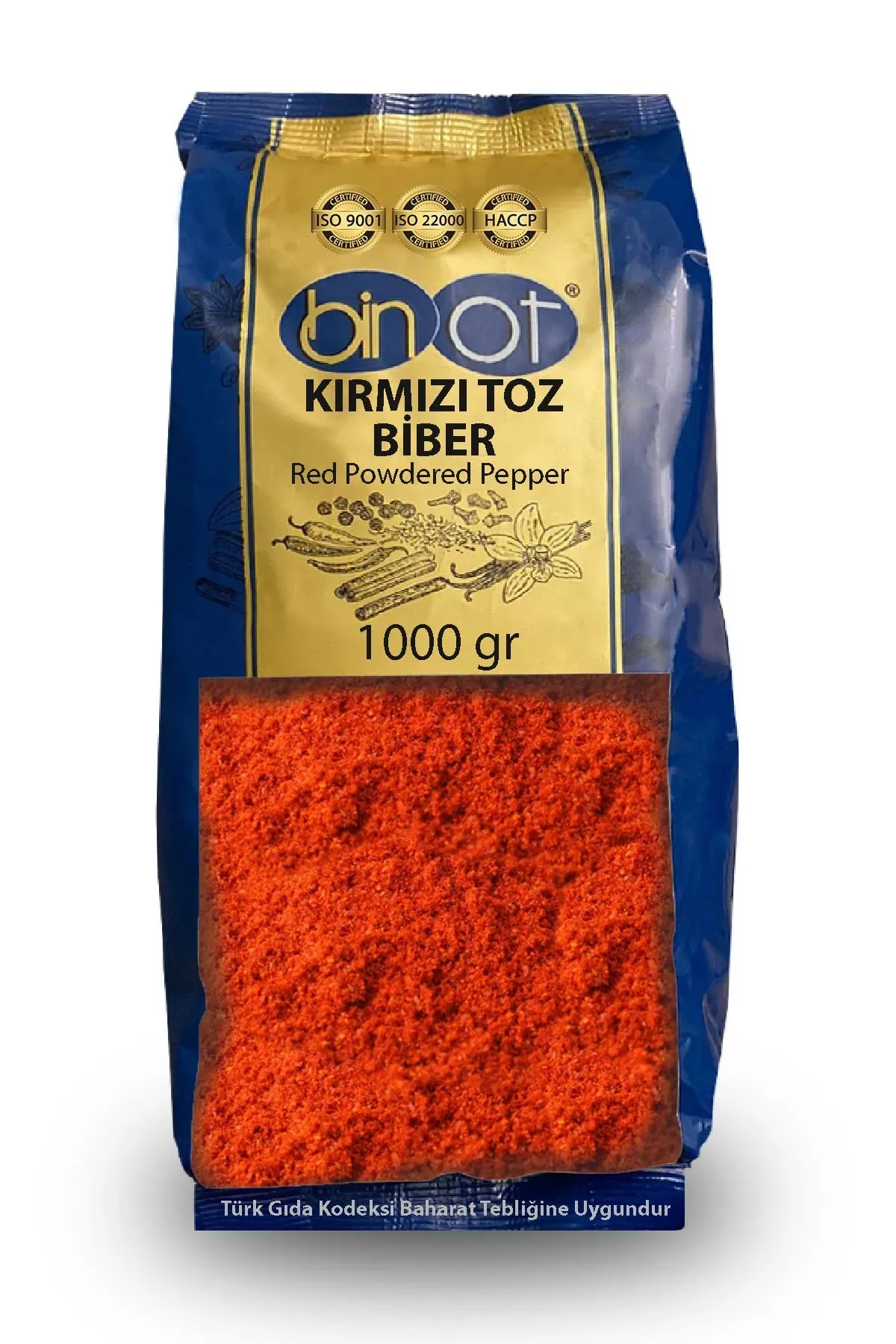 BİNOT EXTRA KIRMIZI TOZ BİBER 1 KG