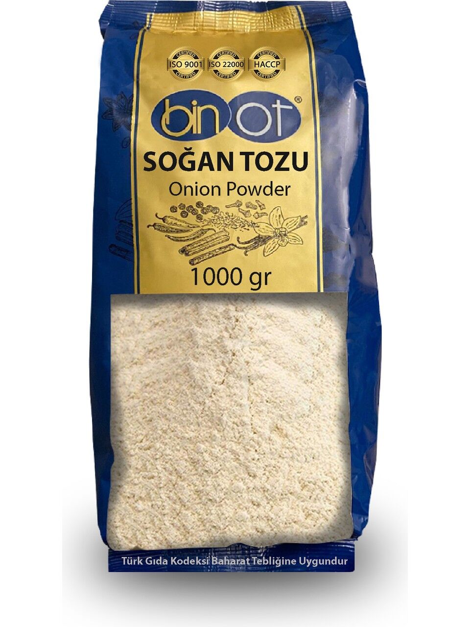 BİNOT SOĞAN TOZU 1 KG
