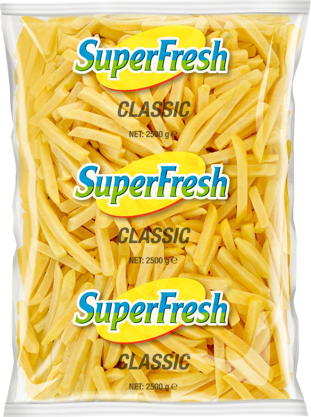 Superfresh Patates Klasik (9x9)  2,5 Kilogram x 5 Adet